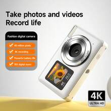 Cheap Digital Camera With Ultra-Clear Pixel Zoom, Front And Rear Cameras, USB Charging, ABS Shell, Suitable For Teens And Adults, Can Be Used As A Holiday Gift - View 2