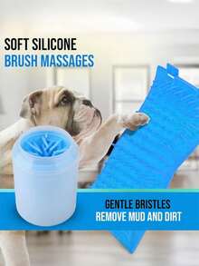 Large Dog Paw Cleaner - 2-In-1 Silicone Dog Paw Wash Cup And Brush Cleaner, Portable Muddy Paw Cleaning Essential, Ideal Gift For Pet Owners - Multicolor - View 8