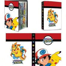 Funko Pokémon PU Ring Binder Card Storage Album, 120 Card Slots, Pokémon Card Photo Album, Standard Size Collection Card Storage Box, Suitable For Yu-Gi-Oh Cards, Baseball Cards, Soccer Cards, Sports Trading Cards, Children's Gift, Birthday/Back To School/Easter/Thanksgiving Gift, Student Collection And Organization Stationery - Multi-color - View 10