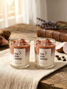 Coffee Cup Gel Candle (Iced Coffee/Caramel Latte, Subtle Fragrance), Decorative Scented Candle, Burns For 12-30 Hours, Creative Gift For Men And Women, Can Be Used As Candle Holder, Home Decor, Suitable For Living Room, Bedroom, Bathroom, Office, Dining Table And Other Home Decor, Relaxation And Meditation, Self-Care, Gift For Coffee Lovers, Ideal For Valentine's Day, Mother's Day, Father's Day, Birthday, Christmas, Wedding, Housewarming And Other Occasions, Back To School, Wedding/Autumn/Winter Vintage Decor, Autumn/Winter Essential - Multiple Styles - View 21