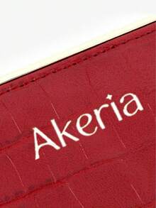 New Women's Short Zipper Bifold Wallet Gift Box, Large Capacity Premium Card Holder Coin Purse For Girlfriend - Red - View 5