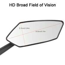 2pcs Bicycle Rearview Mirrors, Cycling Accessories, Foldable High-Definition Reflective Mirrors Suitable For Bicycle, Motorcycle, Electric Bike, Anti-Glare Wide View - Multicolor - View 7