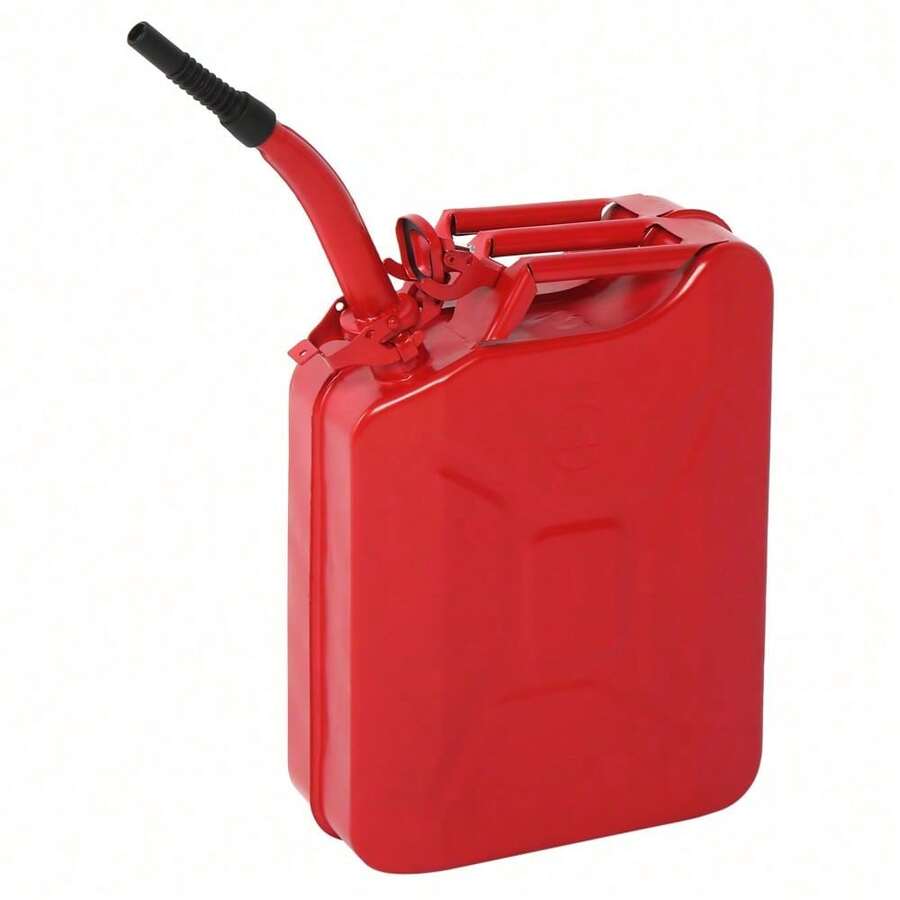 20L US Standard Cold-Rolled Plate Petrol  Can Gasoline Bucket With Oil Pipe Red - Red - View 1