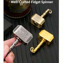 Vintage Hammer Shaped Metal , Alloy Stress Relief Finger Spinner, EDC Decompression Toy - Multicolor - View 1
