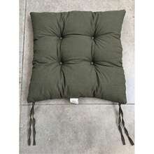 6 Pcs Comfortable Indoor & Outdoor Seat Pads For Kitchen, Dining, Garden, Balcony & Patio Chairs In Turkey - Olive Green - View 9