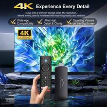 I96 D6 TV Stick Pemutar Media Streaming Portabel, Pemutaran 4K HDR, Android TV Quad-Core 64-Bit, WiFi 2.4G, Perangkat Streaming 4K HD untuk TV dan Proyektor - Hitam - View 3