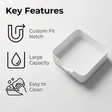1pc Washing Machine Drain Pan, Thickened Anti-Slip Leakage Tray, Waterproof Overflow Catch Basin, Durable Easy-To-Clean Floor Mat, Suitable For Home Laundry Equipment, Prevents Laundry Room Leaks, Bathroom Tray, Bathroom Tray, Home Cleaning Accessories, Random Color - A - View 4