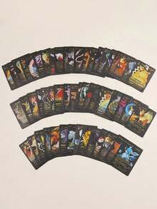 Panini 55pcs  Anime Gold Foil Card Box -  & Ash Character Collection Rare Trading Cards For Collectors, Birthday Gifts | Shiny Black & Silver Foil Card Set, Perfect Gift For Collectors - Multi-color - View 4