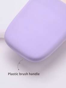 SEPROFE Large Flat Foundation Brush, Ultra Soft Fiber Bristles, Fits Face Evenly For Seamless Finish, Works For Dry Powder And Liquid Foundation, Daily Face Makeup Brush, Professional Face Beauty Tool - Mauve Purple - View 4