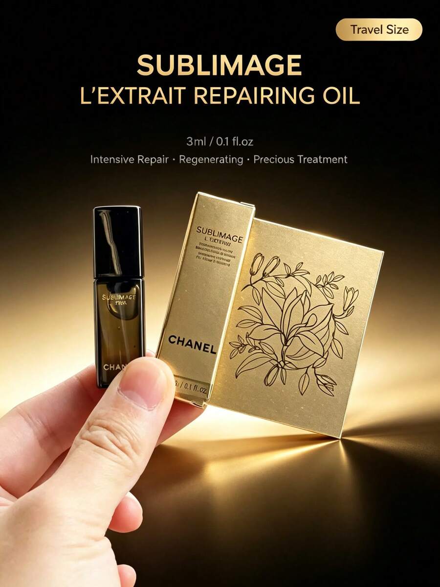 Chanel - 3ml - Ukuran Travel, Essence Mewah, Minyak Perbaikan, Pengencang, Anti-Kerut, Memperbaiki, Menenangkan, Mencerahkan - 3ml - Ukuran Perjalanan - View 1