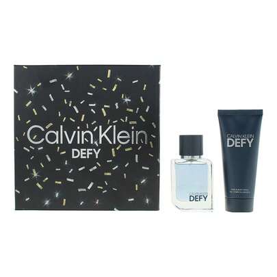 Calvin Klein Defy 2 Piece Gift Set: EDT 50ml - Shower Gel 100ml For Men