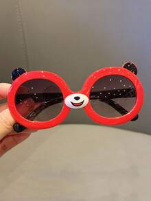 1 Pair Kids Fashion Glasses, Suitable For 3-12 Years Old Boys And Girls, Versatile Style, Personalized Photo Posing, Comfortable And Ultra-Lightweight - Multicolor - View 6