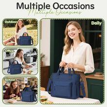 Insulated Lunch Tote Bag, Multi-Layer Thermal Lunch Box Cooler Handbag, Large Capacity Lunch Bag - Keeps Food Warm And Fresh For Long Periods, Durable Shoulder Strap For Easy Carrying, Perfect For Work, School Or Outdoor Activities, Multiple Colors Available - Multicolor - View 7