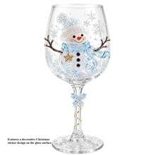 Christmas Wine Glass Collection, Holiday Wine Cups With Cute Christmas Sticker Designs, Festive Drinkware Set For Party, Dinner, Home Bar Decor - Multicolor - View 13