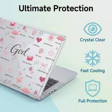 1-Piece Clear Crystal Shockproof Protective Case For MacBook/Matebook,Full Transparent Hard PC Cover With Cooling Vents,Snug Fit Laptop Shell,Compatible With 13 Neo/13.3 Air/13.3 Pro/13.6Air/14.2 Pro/15Air/16.2Pro/D16/14 Ultra - View 3