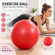 1pc Anti-Burst Pregnancy Yoga Ball, Stable Ball For Pregnant Women's Prenatal Exercise, Fitness And Pilates, Labor And Delivery Exercise Ball, Suitable For Home Workout And Pregnancy Support - Multicolor - View 5
