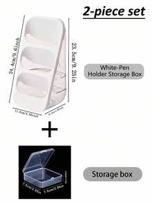 2/1 Pen Holder, Desktop Organizer, Stationery Storage, Cosmetic Storage, Tableware Storage, Tool Storage, Multi-Functional Storage, Sturdy And Stable, Drop-Resistant And Compact, Artistic And Stylish, Suitable For Multiple Scenarios - Multicolor - View 12