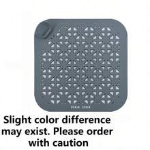 1pc New Square Hollow Handle Drain Mat, Toilet Anti-Backflow Anti-Odor Sealing Cover, Bathroom Hair Catcher And Kitchen Sink Filter, Practical Home Drainage Accessories, Suitable For Christmas Home Kitchen Bathroom Decor - Multicolor - View 11