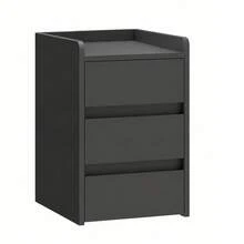 Yitahome Bedside Table With 3 Drawers, Nightstand End Table, Water-Resistant Storage Side Table, 35x40x59cm - Grey - View 6