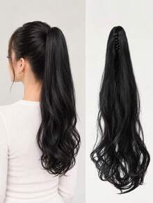 18 Inch Wig With Ponytail, Can Be Clipped With Large Waves To Tie A Low Ponytail Wig, Suitable For Women's Daily Wear - Multicolor - View 14
