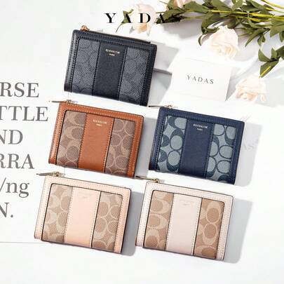 YADAS Fashion 2024 New Wholesale Elliptical Print Vintage Pattern 80% Off Stackable Foreign Trade Coin Purse Women's Wallet