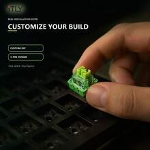 Set Aksesori Keyboard Mekanik Linear Qingning Switch 30 50 72 Buah untuk Pembuatan Kustom, Penggantian Hot Swap, DIY Gaming dan Pengaturan Pengetikan. - View 8