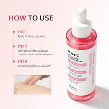 KOEC Tinh chất ampoule tẩy tế bào chết PDRN gạo đỏ, tẩy tế bào chết dịu nhẹ cho mặt giúp kiểm soát bã nhờn, chứa Niacinamide & Hyaluronic Acid thủy phân, thu nhỏ lỗ chân lông, làm sáng da hiệu ứng glass skin - GẠO ĐỎ - Xem 5