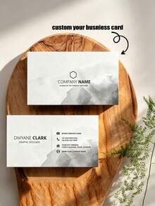 500/1000Pcs Laminated Double-Sided Custom Business Cards, Personalized QR Code Business Cards, Can Be Customized With Printed Name, Phone Number, Address, Logo, And Text Information. Professional Business Cards Can Be Customized, Suitable For Workplaces, Offices, Company Employees, Business Marketing, Social Networking, And Personal Promotion. - Customized Business Cards - View 1