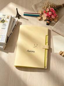 Custom Name Printed Folder, 1pc Personalized Multi-Layer Snap Closure File Organizer, Portable Office & School Stationery Paper Document Storage Folder - Multicolor - View 9