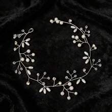 1pc Elegant Party Iron Hairband Bridal Wedding Hair Accessory All Season - Silver - View 2