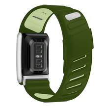 Soft Silicone Dual-Color Sports Watch Band For 5.0 Wristband Fitness Tracker, Smart Watch Band Replacement, 5.0 Wristband Unisex, 12 Colors Available - 25mm - View 18