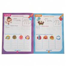 Lachilly Full Color Spanish Alphabet & Number Practice Book, Student Language Learning Material, Kindergarten Preschool ABC 123 Handwriting Tracing Workbook - Multicolor - View 7