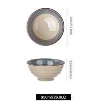 2/4pcs 4.5inch Thickened Ceramic Bowls, Blue Striped Design, Rice Bowl, Dessert Bowl, Soup Bowl, Noodle Bowl, Underglaze Design, Microwave , Suitable For Daily Use, Restaurant, Housewarming Gift - Multicolor - View 14