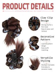 1-Pack (Available In 5-Inch And 8-Inch Sizes): Elegant Claw Clip Hair Accessory-A Stylish Choice For Everyday Updos. - Multicolor - View 2