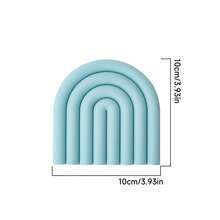 Modern Rainbow Pot Mat, Heat-Resistant Silicone Pot Mat, Colorful Arch Design, Non-Slip Kitchen Table Protector, Suitable For Hot Pots, Frying Pans, Plates And Cookware, Decorative Table Accessory, Home Kitchen Use, Cute Gift Idea - View 21