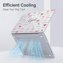 1-Piece Clear Crystal Shockproof Protective Case For MacBook/Matebook,Full Transparent Hard PC Cover With Cooling Vents,Snug Fit Laptop Shell,Compatible With 13 Neo/13.3 Air/13.3 Pro/13.6Air/14.2 Pro/15Air/16.2Pro/D16/14 Ultra - View 5