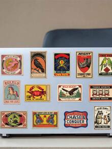 50pcs Vintage Inspirational Stickers, Waterproof Vinyl Aesthetic Stickers, Suitable For Phone Cases, Luggage, Scrapbooks, Water Bottles, Laptops - Multicolor - View 7