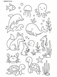 DIY Embroidery Stabilizer, A4 Size Self-Adhesive Water Soluble Non-Woven Auxiliary ,Deep-Sea Fish Design, For Beginner's To Use In Embroidery Projects - 21x29.7cm/8.26x11.7in - View 14