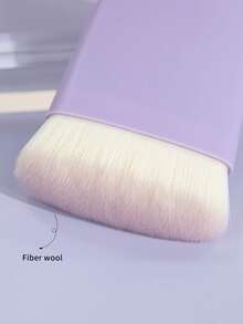 SEPROFE Large Flat Foundation Brush, Ultra Soft Fiber Bristles, Fits Face Evenly For Seamless Finish, Works For Dry Powder And Liquid Foundation, Daily Face Makeup Brush, Professional Face Beauty Tool - Mauve Purple - View 3