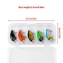 8pcs Long Casting Floating Minnow Lures, Durable ABS Plastic Hard Bait For Summer River And Sea Fishing - Multicolor - View 12