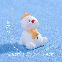 Christmas Snowman Shaped Decorative Ornament, Holiday Gift, Gift Bag Filler, Tabletop Decoration, Desk Decor, Create Christmas Atmosphere, Snow Scene DIY Decorative Ornament - Multicolor - View 10