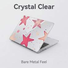 1-Piece Clear Crystal Shockproof Protective Case For MacBook/Matebook,Full Transparent Hard PC Cover With Cooling Vents,Snug Fit Laptop Shell,Compatible With 13 Neo/13.3 Air/13.3 Pro/13.6Air/14.2 Pro/15Air/16.2Pro/D16/14 Ultra - View 1