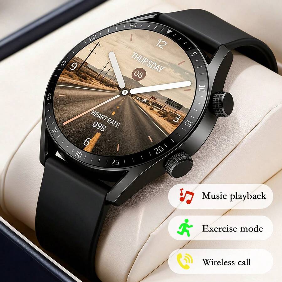 ZhiKexing 1.5 Inch HD Display Smart Sports Watch, Wireless Calling, Multiple Sports Modes, Sedentary Reminder And Other Functions, Suitable As Gift For Friends And Couples, Compatible With Android And IOS - View 1