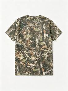 Jesus Camo T-Shirt Christian Faith Y2K Fashion Back To School Going Out Outfits Fall Clothes For Women, Women's Casual Round Neck Short Sleeve Minimalist T-Shirt - Multicolor - View 6