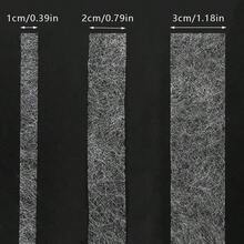 1/2/3cm X 25M Kain Nonwoven Perekat Dua Sisi Putih, Tipis, Dapat Disetrika, Pelapis Aksesori Pakaian, Pita Sisipan, Tepi Bawah Jaring Pelapis - A - View 8