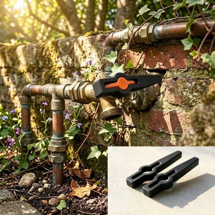 Durable Ball Valve Handle, Easy-To-Use Drinking Water Pipe Valve Replacement Stem - Multicolor - View 1