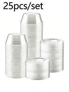 Mini Portion Cups With Lids To Seal Portable Small Plastic Containers To-Go Cups Work Food Storage Containers Jello Shot Cups Condiment Containers Picnic Travel Cruise Camping Essentials Accessories Camping Gear Pots And Pans - Multicolor - View 12