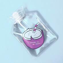 Pink Hot Water Bottle With Cover, Cute Cartoon PVC Water-Fillable Bag, Soft Flannel Hot Water Bottle Cover - Multicolor - View 3