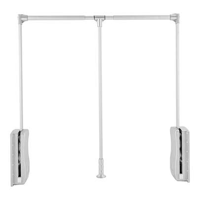 [SHZICMY]Wall Mounted Clothes Rack, Adjustable Closet Rod