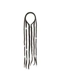Long Braided Hair Band, Bohemian Style Hair Accessory - Multicolor - View 9